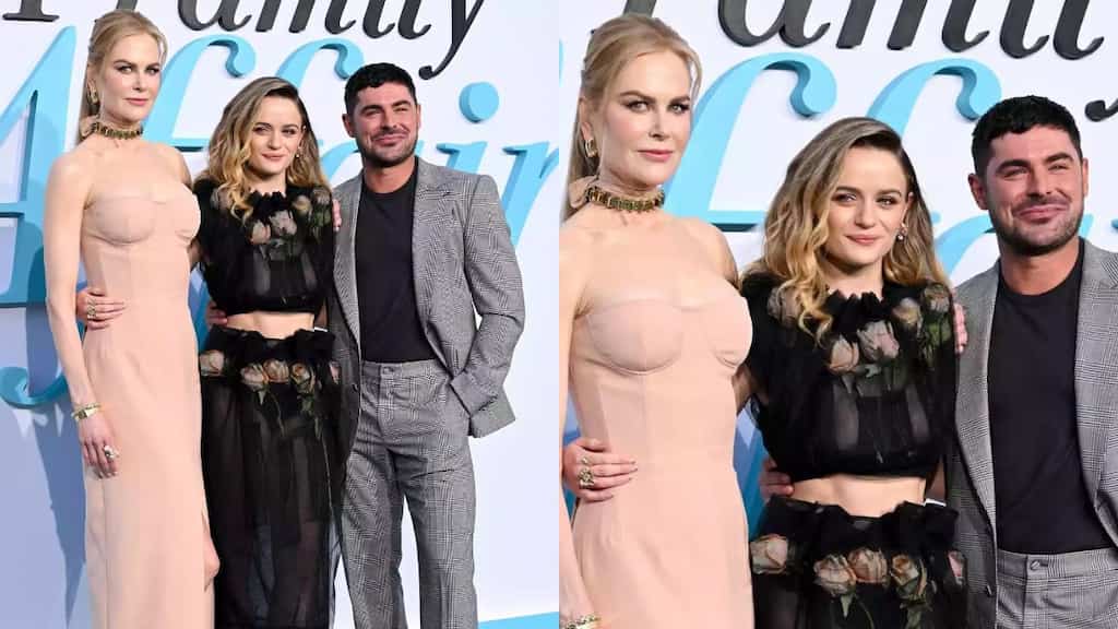 Nicole Kidman, Joey King and Zac Efron attend A Family Affair's premiere in LA