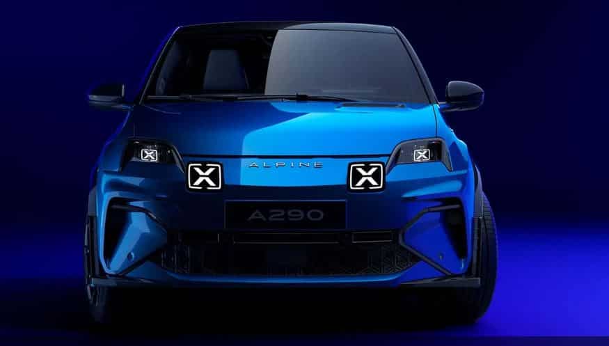 Alpine reveals all-electric A290 hot hatch EV with video game style challenges