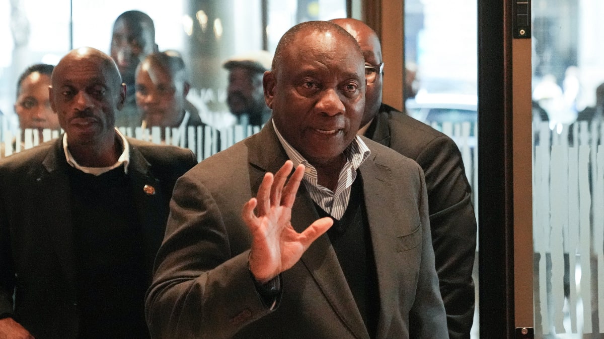 Cyril Ramaphosa re-elected South African president following coalition deal Cyril Ramaphosa re-elected South African president following coalition deal