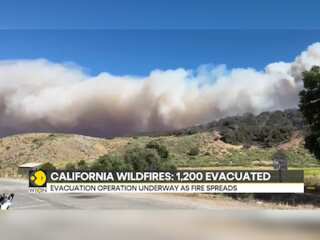 California wildfires: 1200 evacuated from LA county as 'Post Fire' burned down 4400 acres
