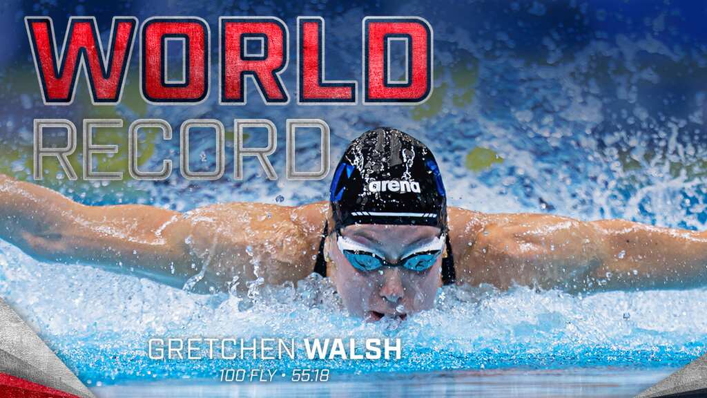 Paris Olympics 2024: Gretchen Walsh breaks 100m butterfly world record at U.S. swimming trials