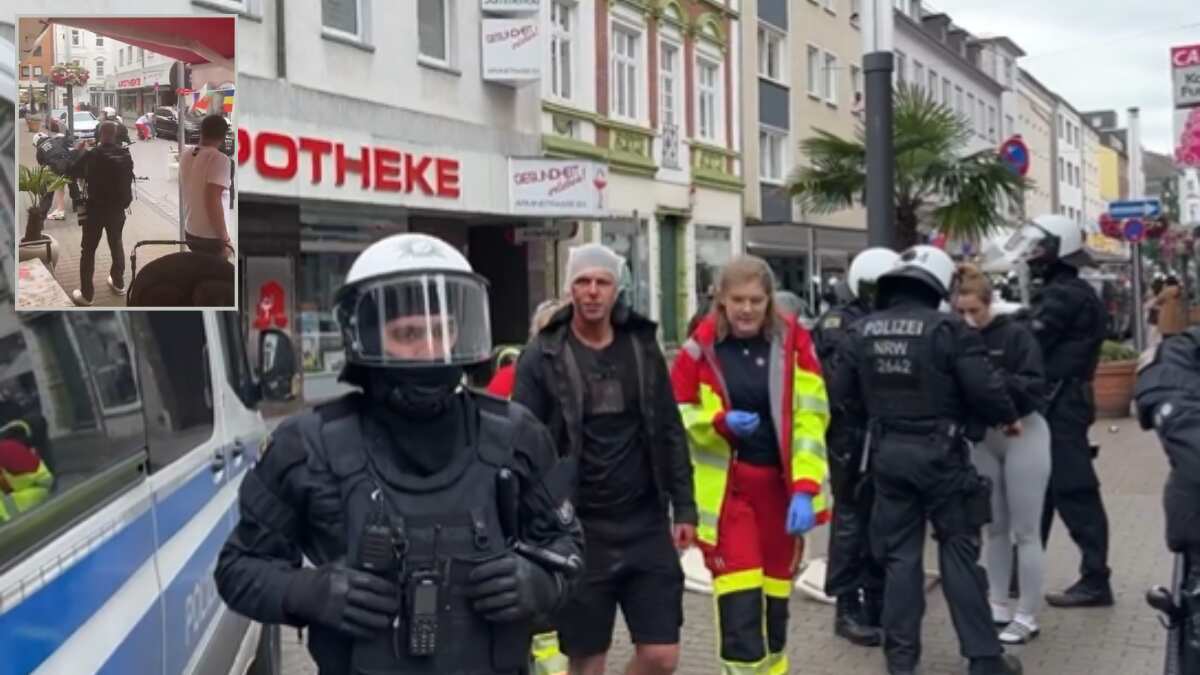 Euro 2024: Violent clashes erupt in German city hours before England vs Serbia match