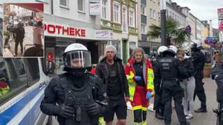 Euro 2024: Violent clashes erupt in German city hours before England vs Serbia match