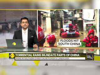 Flooding hits China's south, temperatures sizzle elsewhere
