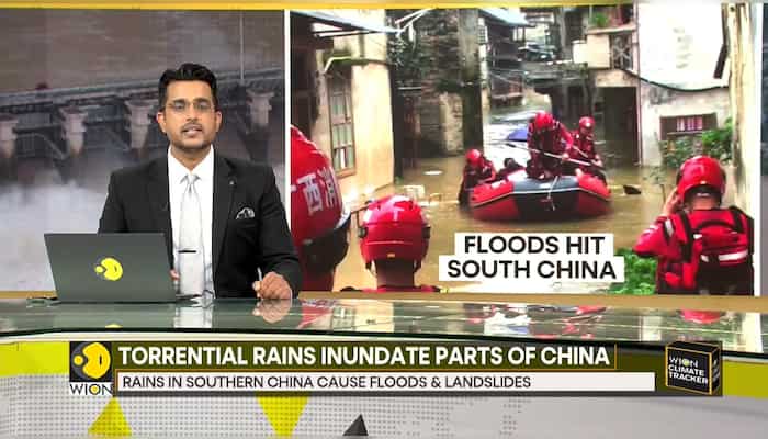 Flooding hits China's south, temperatures sizzle elsewhere