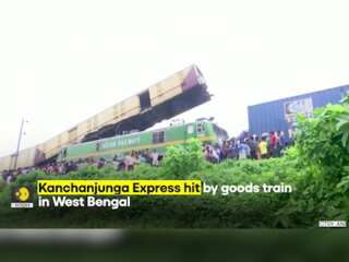 Passenger train Kanchanjunga Express hit by goods train in India's West Bengal