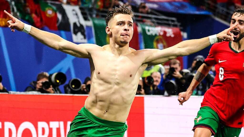 Euro 2024: Francisco Conceicao's stoppage time winner helps Portugal down Czechs in group opener