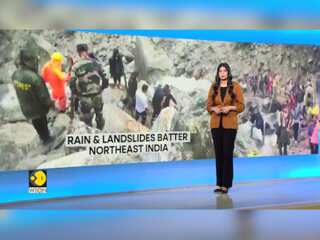 Heavy rain and landslides in Northeast India's Assam and Sikkim