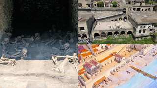 Ancient Herculaneum beach buried by Mount Vesuvius 2,000 years ago reopened after extensive restoration