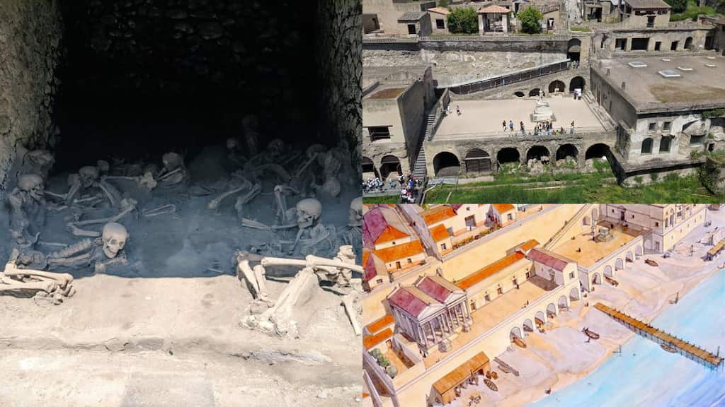 Ancient Herculaneum beach buried by Mount Vesuvius 2,000 years ago reopened after extensive restoration