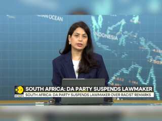 South Africa's DA party suspends lawmaker over racist remarks