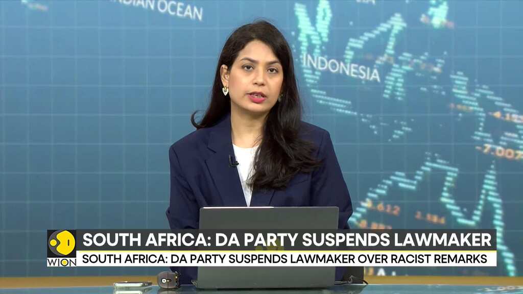 South Africa's DA party suspends lawmaker over racist remarks