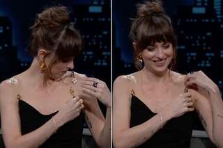Dakota Johnson has wardrobe malfunction mid-interview: Watch how she reacts