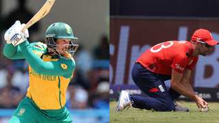 T20 World Cup: England fielders left furious after controversial third umpire call reprieves Quinton de Kock