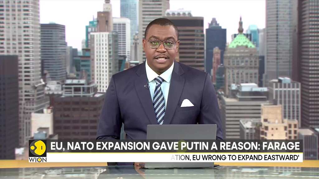 UK's Nigel Farage blames EU, NATO for Russia's war in Ukraine, Sunak slams 'completely wrong' claim