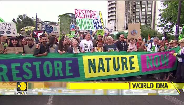 Thousands march in London for 'urgent political action' on nature
