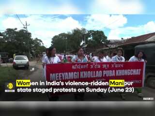 Women in India’s Manipur demand restoration of peace after year-long ethnic clashes
