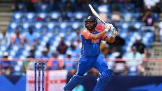 T20 World Cup 2024, IND vs AUS: WATCH | Rohit tears apart Starc with four sixes in an over, hits 19-ball fifty
