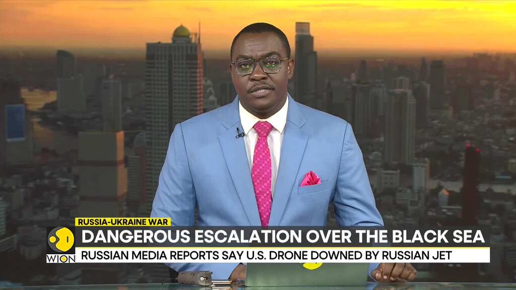 Russia-Ukraine war: Did a Russian jet down a US drone?