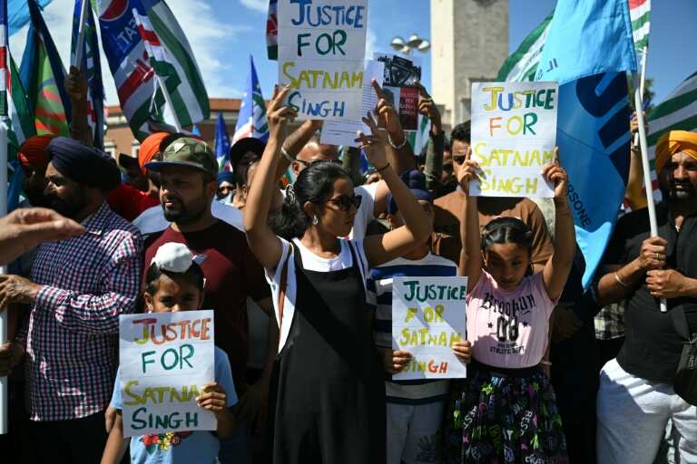 Indian farmers in Italy press Meloni government to end 'slavery'