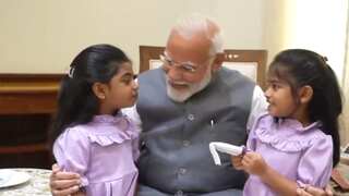 WATCH: PM Modi receives two special visitors at his office in Parliament, who are they?