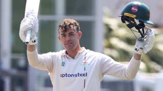 Louis Kimber hits fastest double hundred in England first-class cricket, second fastest of all time