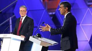 UK elections: Rishi Sunak and Keir Starmer clash in testy final TV debate