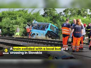 At least Seven die in train collision with bus in Slovakia