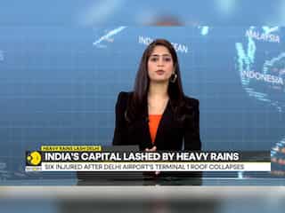India: Six injured after Delhi Airport's Terminal 1 roof collapses