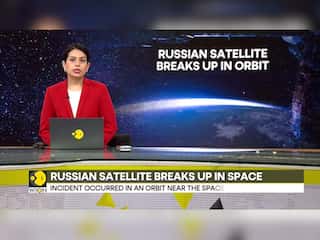 Russian satellite breaks up in space, astronauts take over