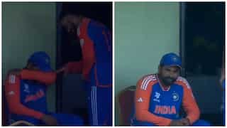 WATCH: Virat Kohli comforts a relieved and emotional Rohit Sharma after India reach T20 WC final