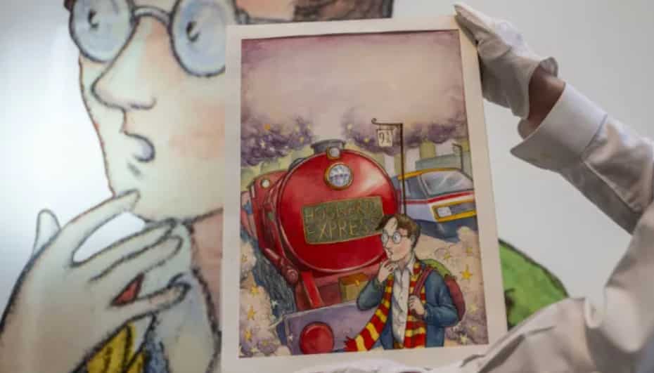 Harry Potter cover art auctioned for record price of $1.9 million