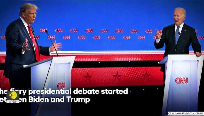 Biden and Trump clash in fiery presidential debate