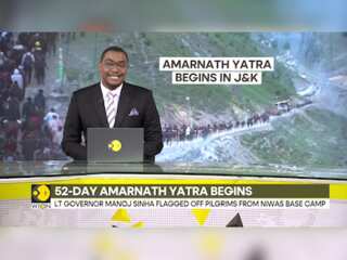 Amarnath Yatra: First batch of pilgrims leave for cave shrine