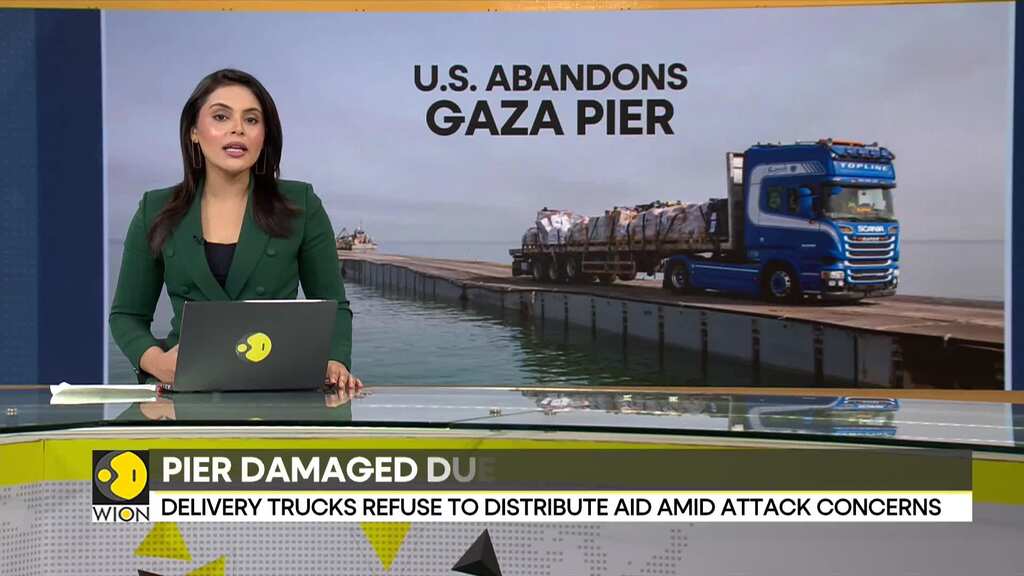 US removes Gaza aid pier due to weather: Officials