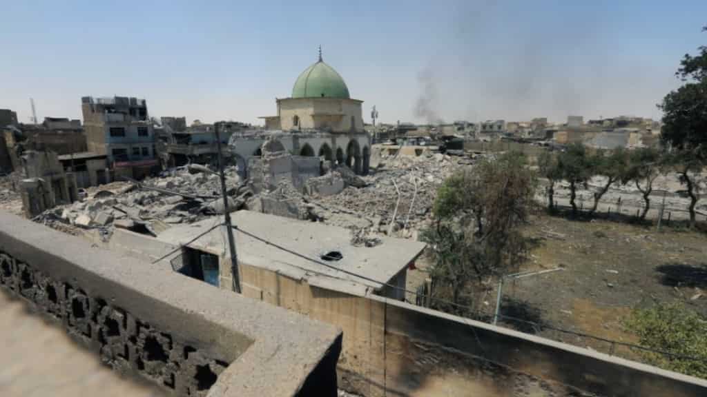 UN says five bombs planted by ISIS years ago found hidden in Iraq's Al-Nuri mosque