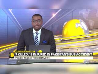 7 killed, 18 injured in bus accident in Pakistan's Karachi