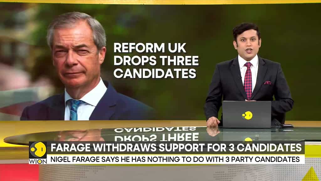 Reform UK drops three candidates over offensive comments