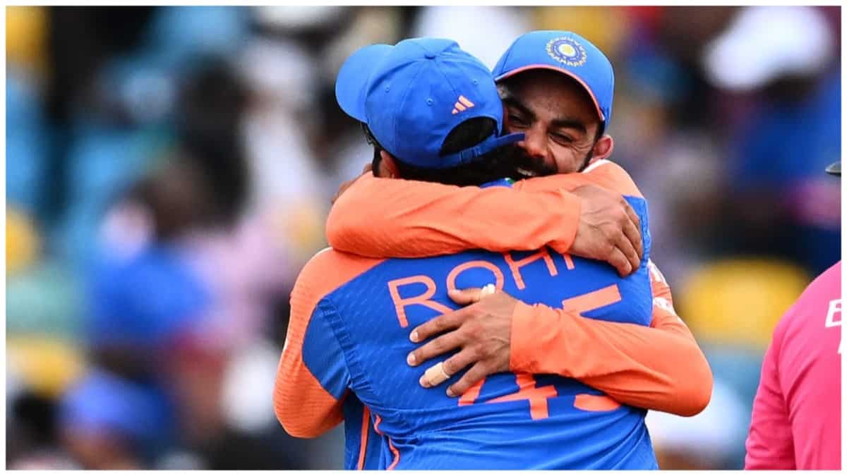 WATCH: EMOTIONAL Virat Kohli hugs Rohit Sharma as video breaks the internet post India's T20 WC win