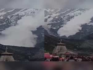 Video: Gandhi Sarovar in Uttarakhand’s Kedarnath hit by massive avalanche