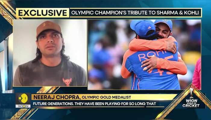 Exclusive: Neeraj Chopra's tribute to Rohit Sharma & Virat Kohli