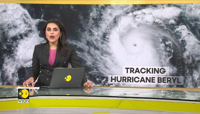 Hurricane Beryl builds into a major category 4 hurricane as it makes its way towards the Caribbean