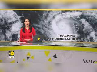 Hurricane Beryl intensifies tor category 4 hurricane as it makes its way towards the Caribbean