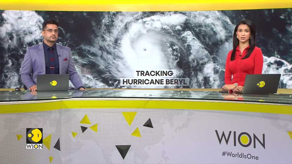 Beryl builds into a major category 4 hurricane as it makes its way towards the Caribbean