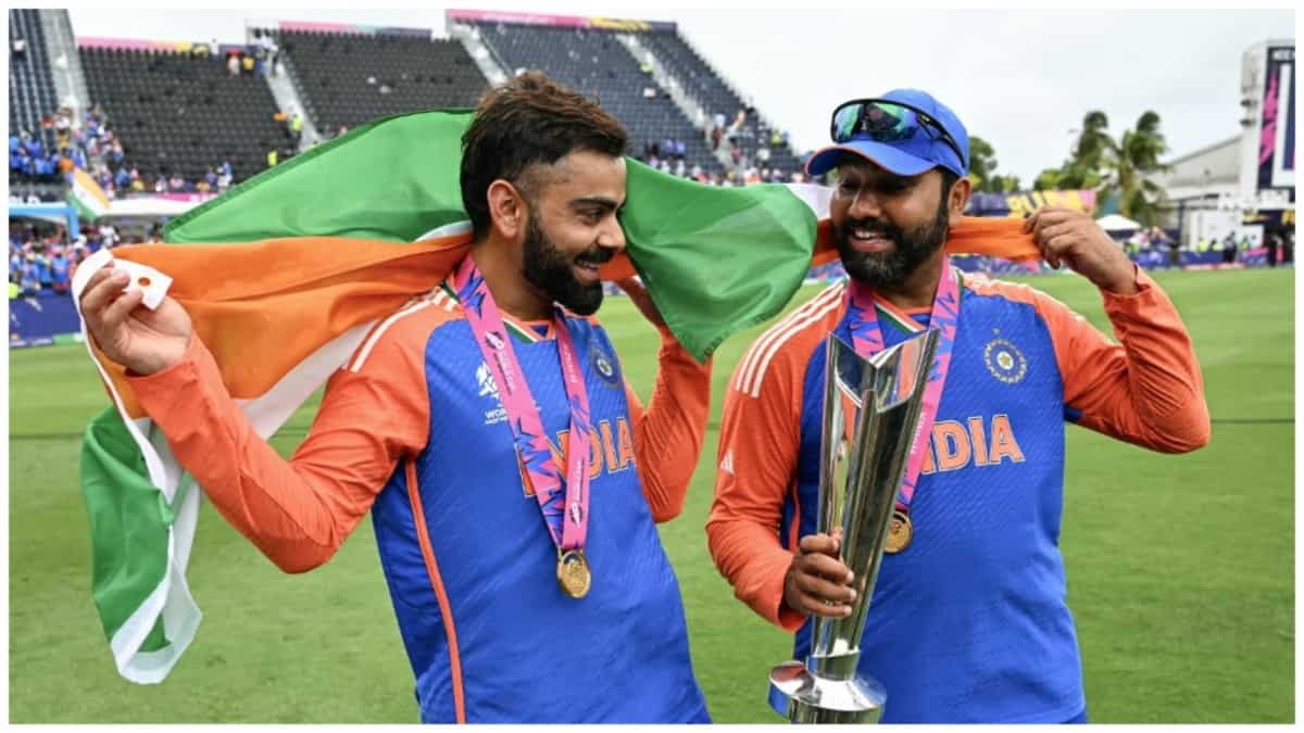 WATCH: Virat Kohli, Rohit Sharma wear India flag WITH PRIDE after historic T20 World Cup win