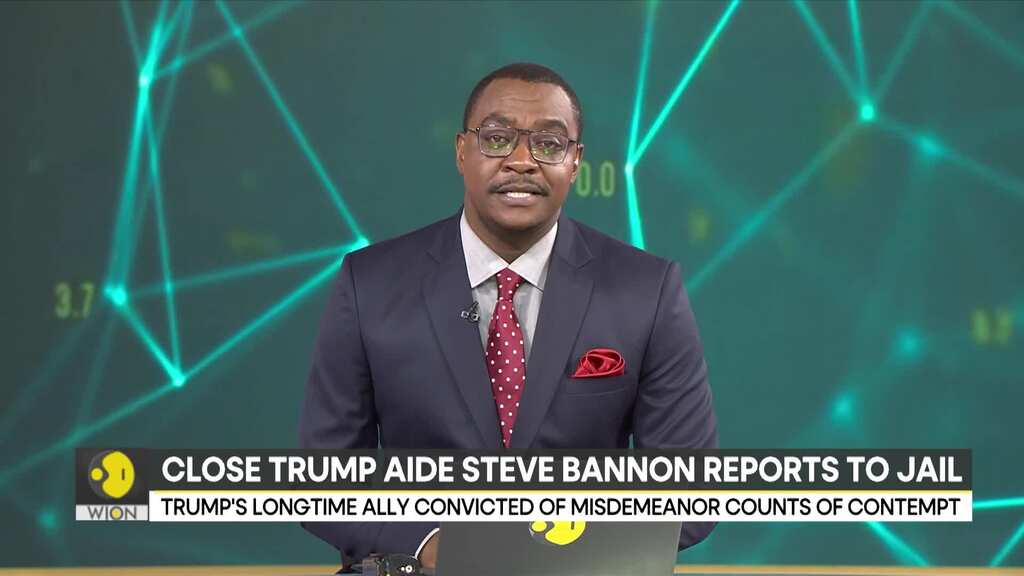 Close Trump aide Steve Bannon begins four-month prison sentence