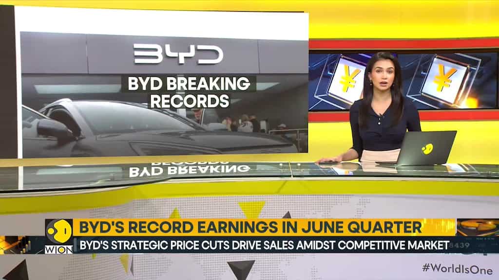 BYD's record earnings in June quarter