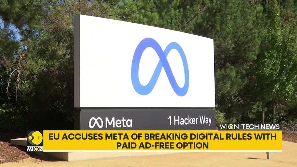 EU accuses Meta of breaking digital rules with ad-free option