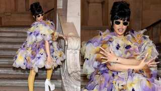 Cardi B arrives in style at Marc Jacobs fashion show; ignites pregnancy rumours in oversized dress