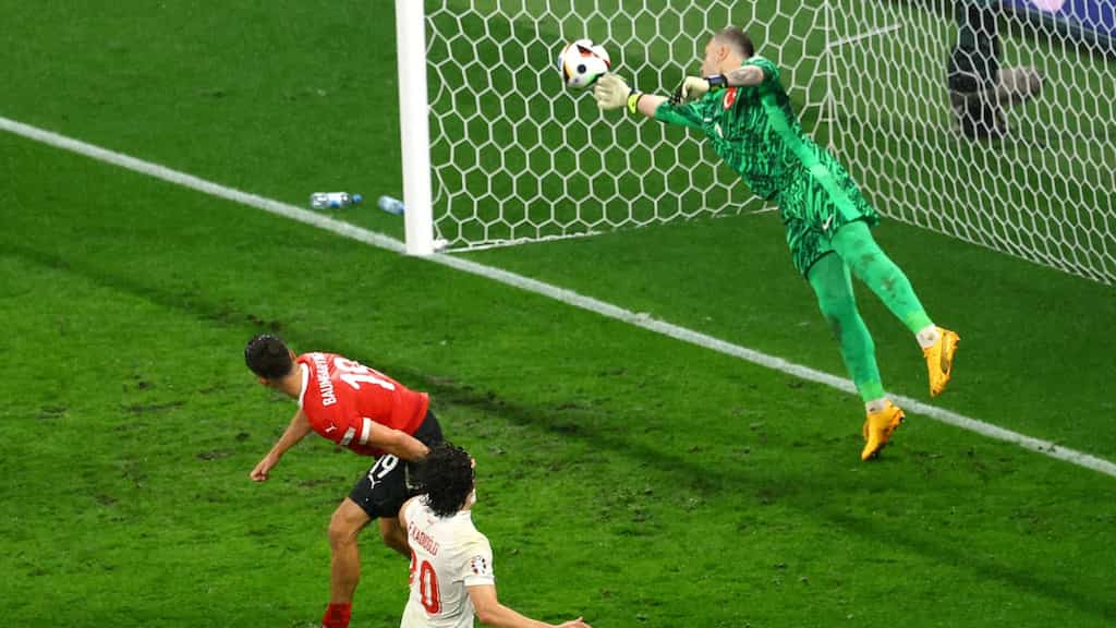 WATCH: Mert Gunok replicates iconic last-gasp 'Gordan Banks' save to help Turkey beat Austria at Euro 2024